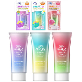 GASHINA STORY Skin Aqua mint green tube inside travel bag portraying convenience