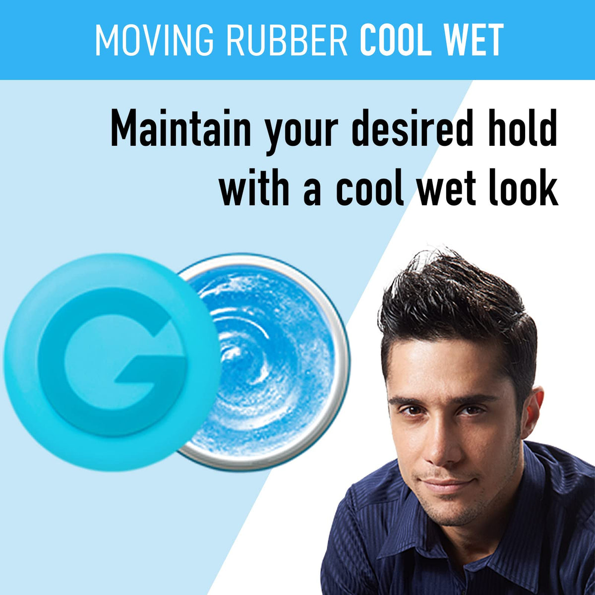 Gatsby hand applying wax demonstrating easy distribution and restyling