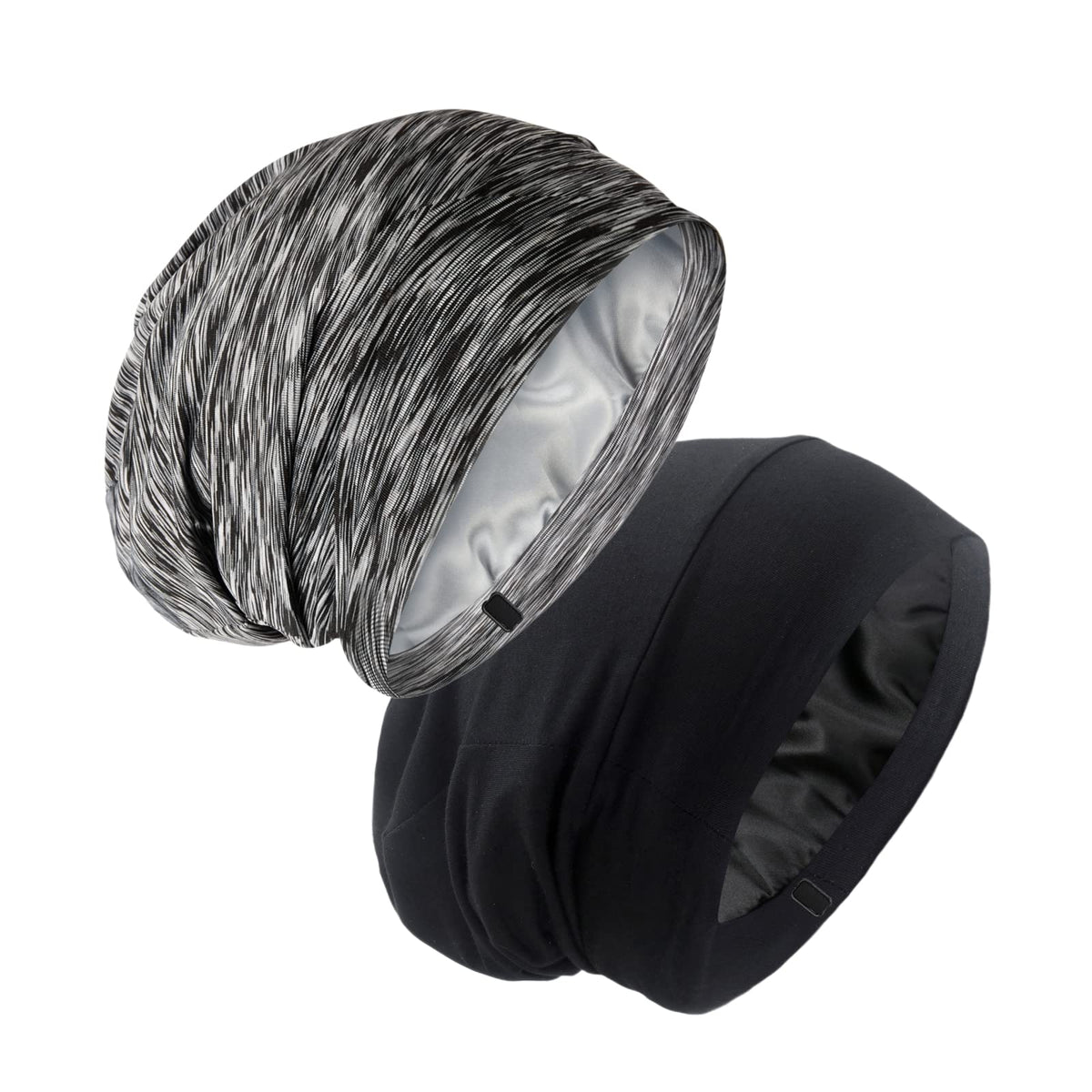 GB Selected front view of black bonnet showing sleek silhouette and secure fit