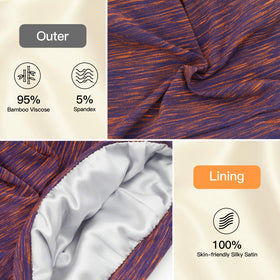 GB Selected close-up of satin lining protecting hair and reducing friction