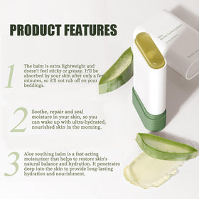 gcdat aloe stick application on arm demonstrating targeted soothing and hydration