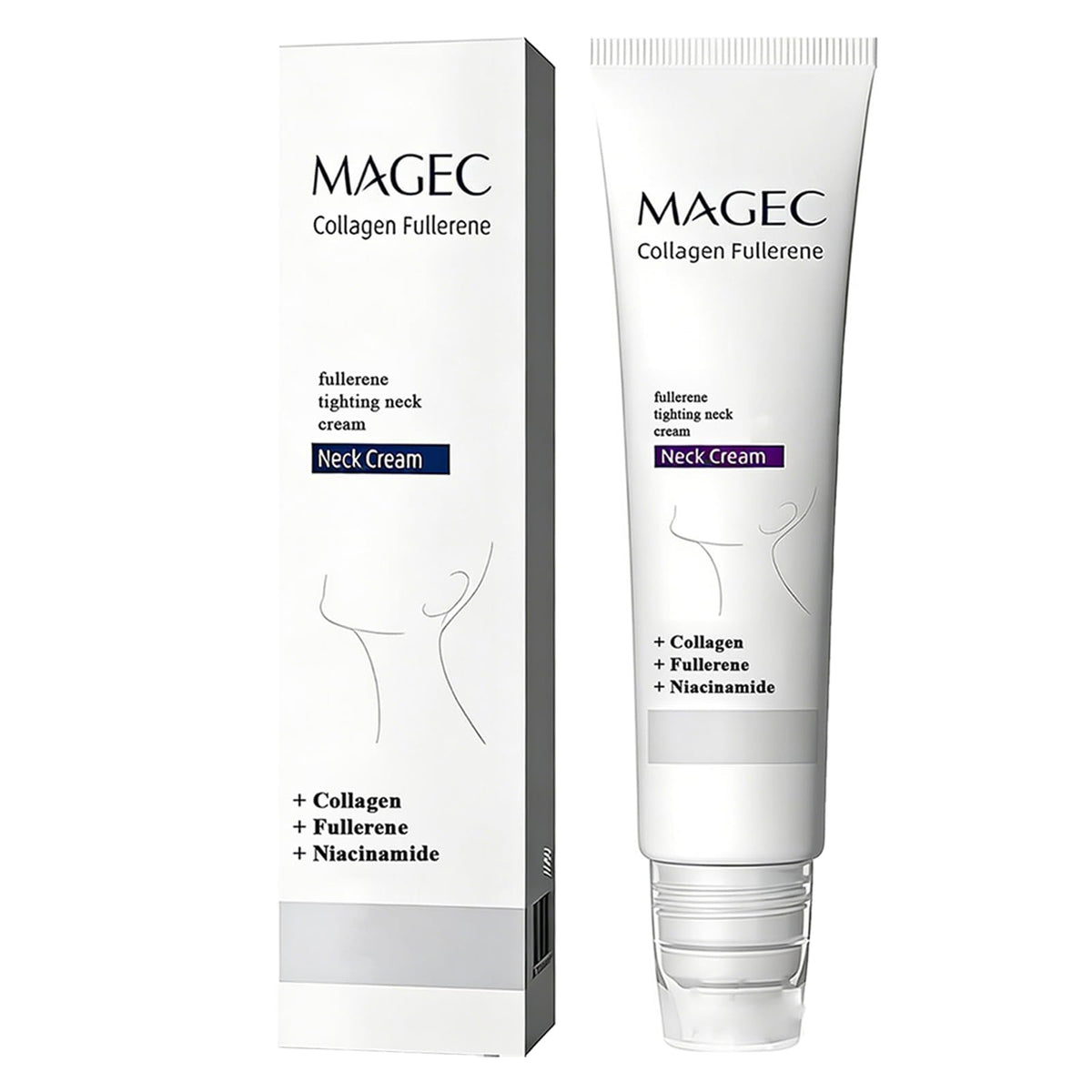 Gcvsdoa front packaging showing Magec Cream Collageno for visible neck lift