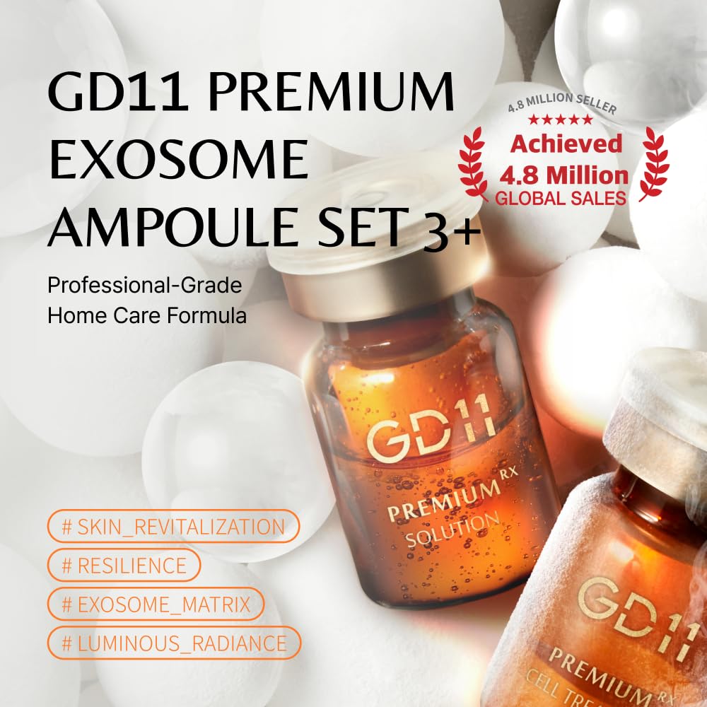 GD11 close-up of freeze-dried exosome powder highlighting fine particles for smooth application