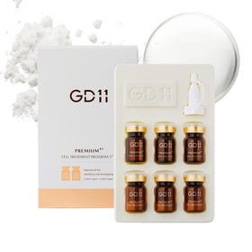 GD11 front packaging showing three ampoule pairs and cone caps for fresh activation and convenience