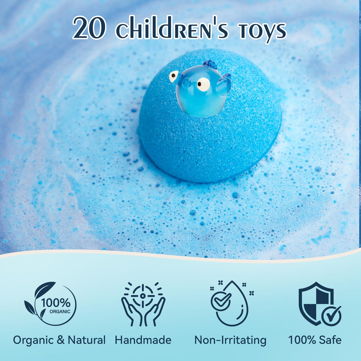 GDXINYES individually wrapped bath bomb emphasizing hygiene and freshness