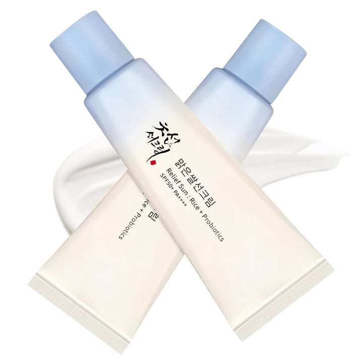 GEBUTP front packaging showing SPF50 and PA++++ protecting skin