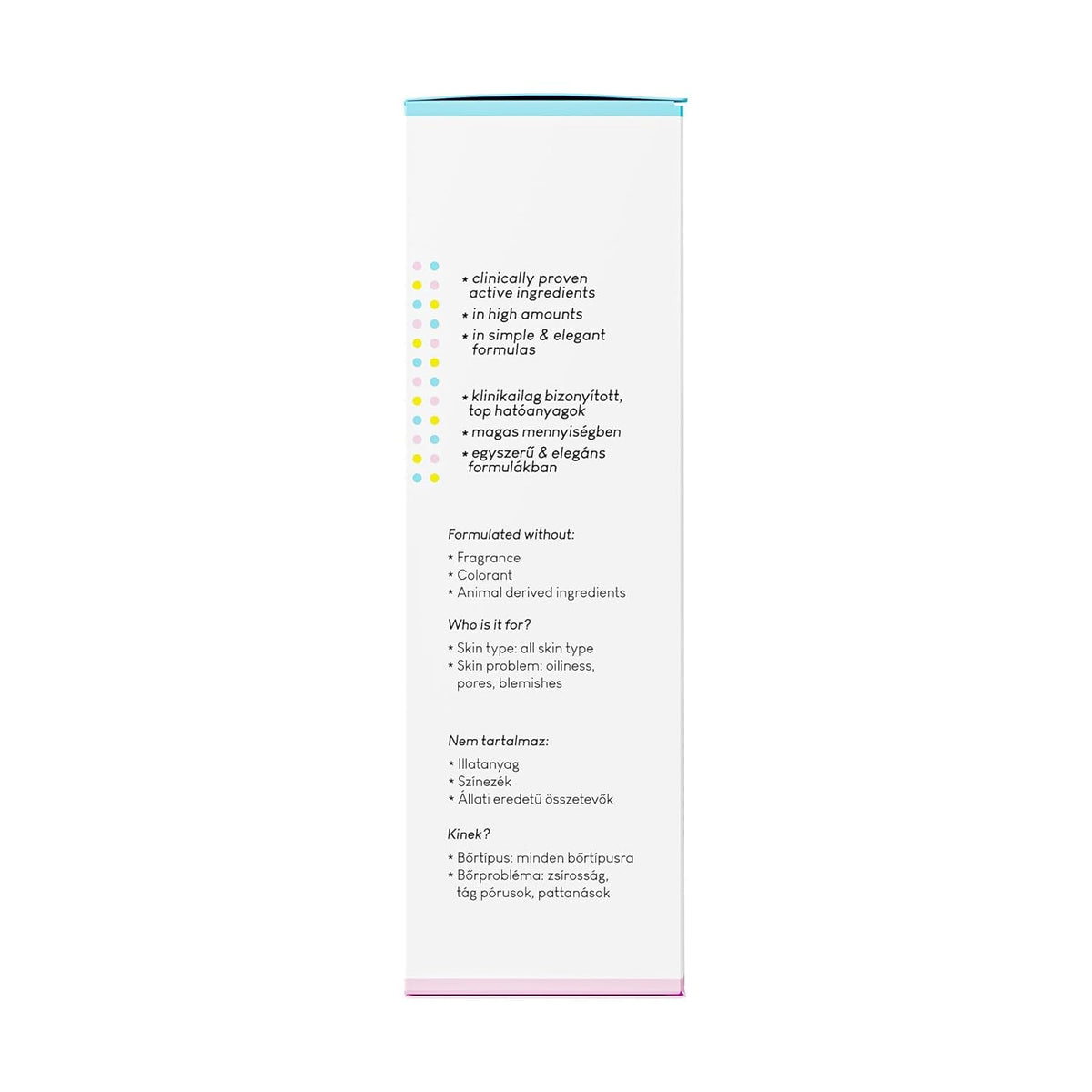 Geek & Gorgeous close-up emphasizing niacinamide-focused formulation benefits
