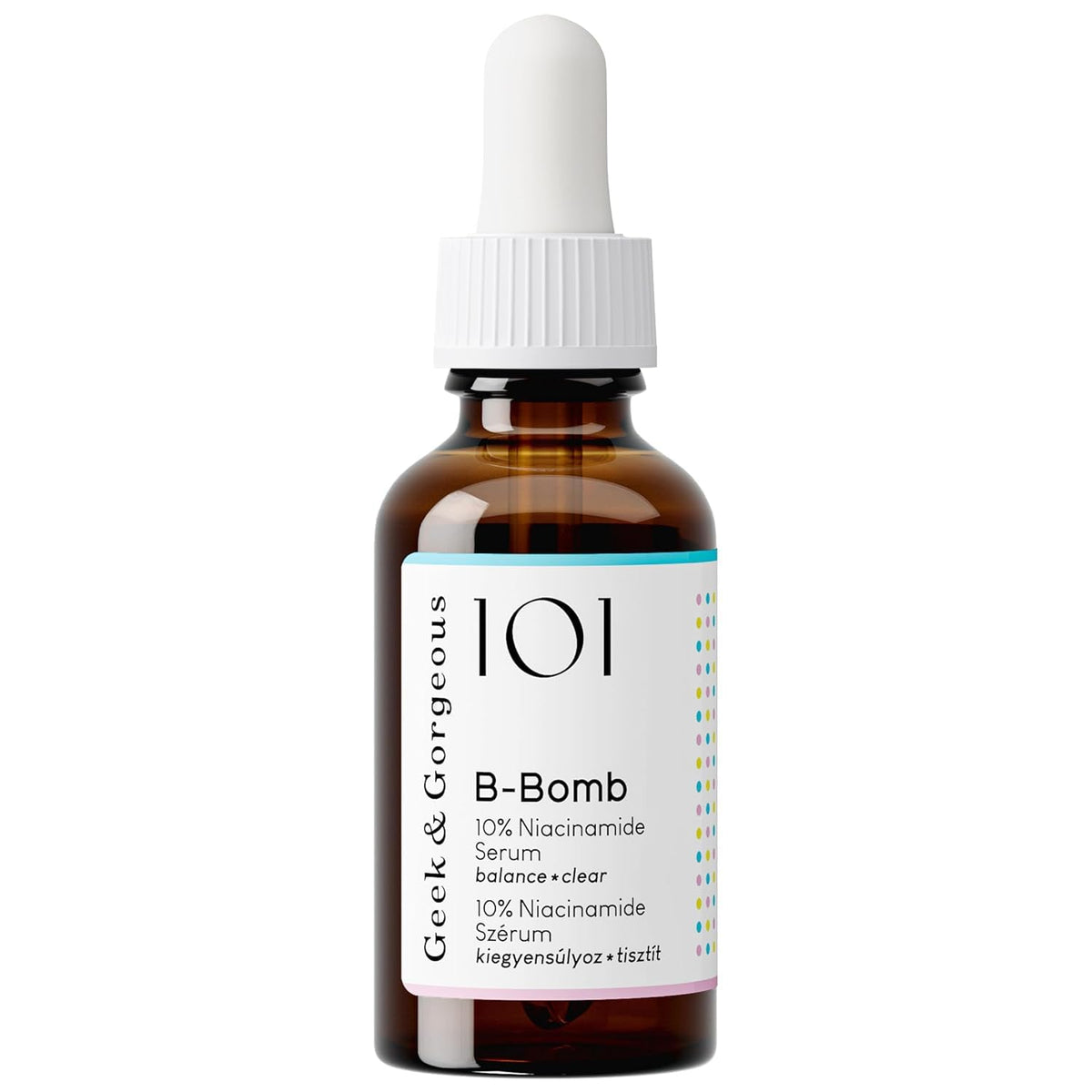 Geek & Gorgeous serum layered under moisturizer demonstrating smooth layering
