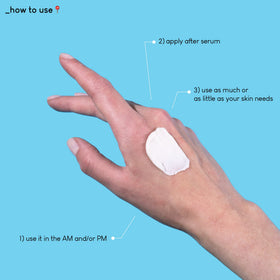 Geek & Gorgeous cream texture close-up demonstrating lightweight spreadability and fast absorption benefit