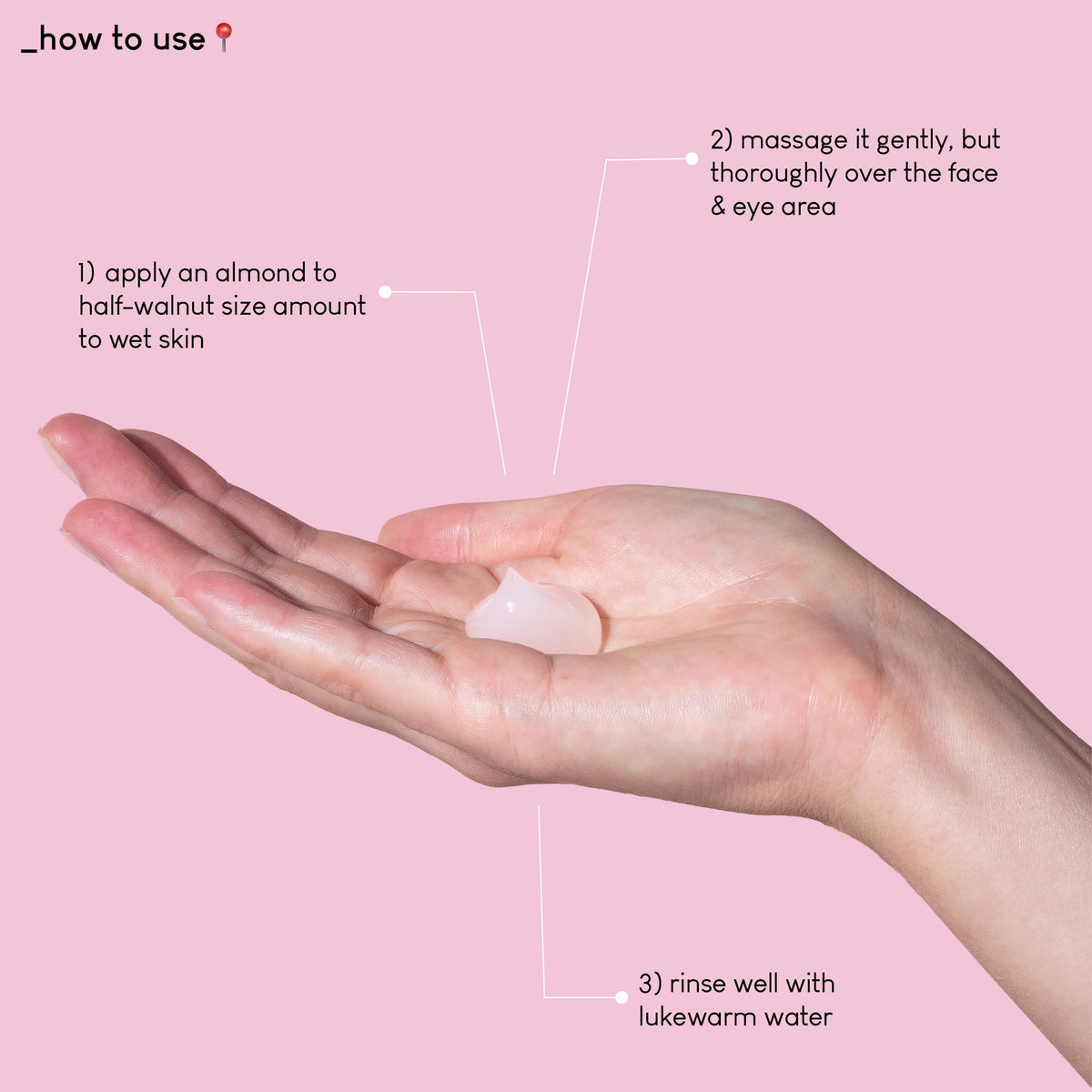 Geek & Gorgeous applied around eye area demonstrating gentle makeup removal