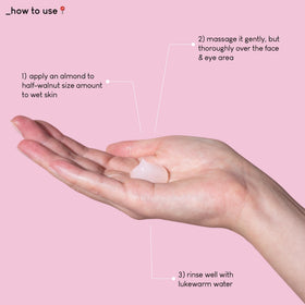 Geek & Gorgeous applied around eye area demonstrating gentle makeup removal