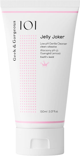 Geek & Gorgeous bottle front view showing label and size, clear benefit: recognizable packaging