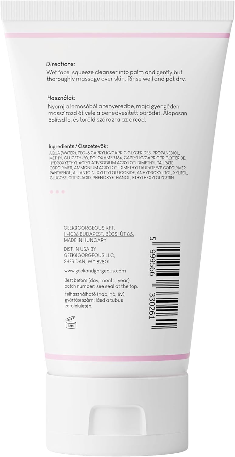 Geek & Gorgeous jelly texture close-up highlighting smooth gel and hydrating feel
