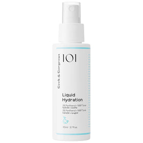 Geek & Gorgeous front bottle showing minimalist design and hydrating benefits