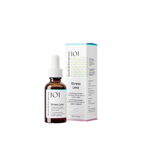 Geek & Gorgeous front bottle showing serum and calming benefits