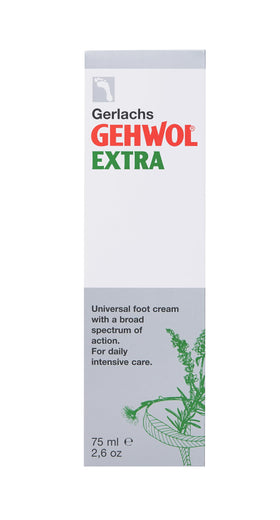 GEHWOL Foot Cream Extra texture close-up showing creamy consistency for deep moisturization