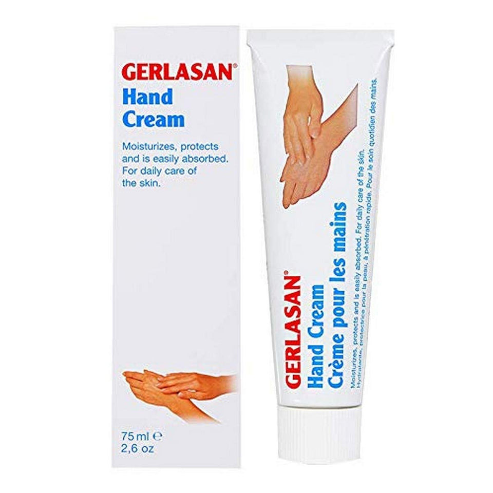 GEHWOL hand cream front tube showing brand and compact size for travel
