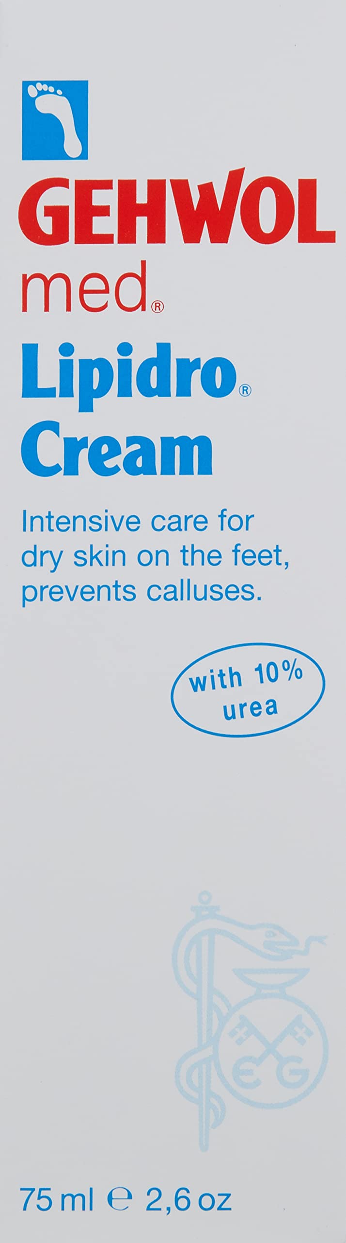 GEHWOL Lipidro Cream front tube showing label and size for clear identification and trust