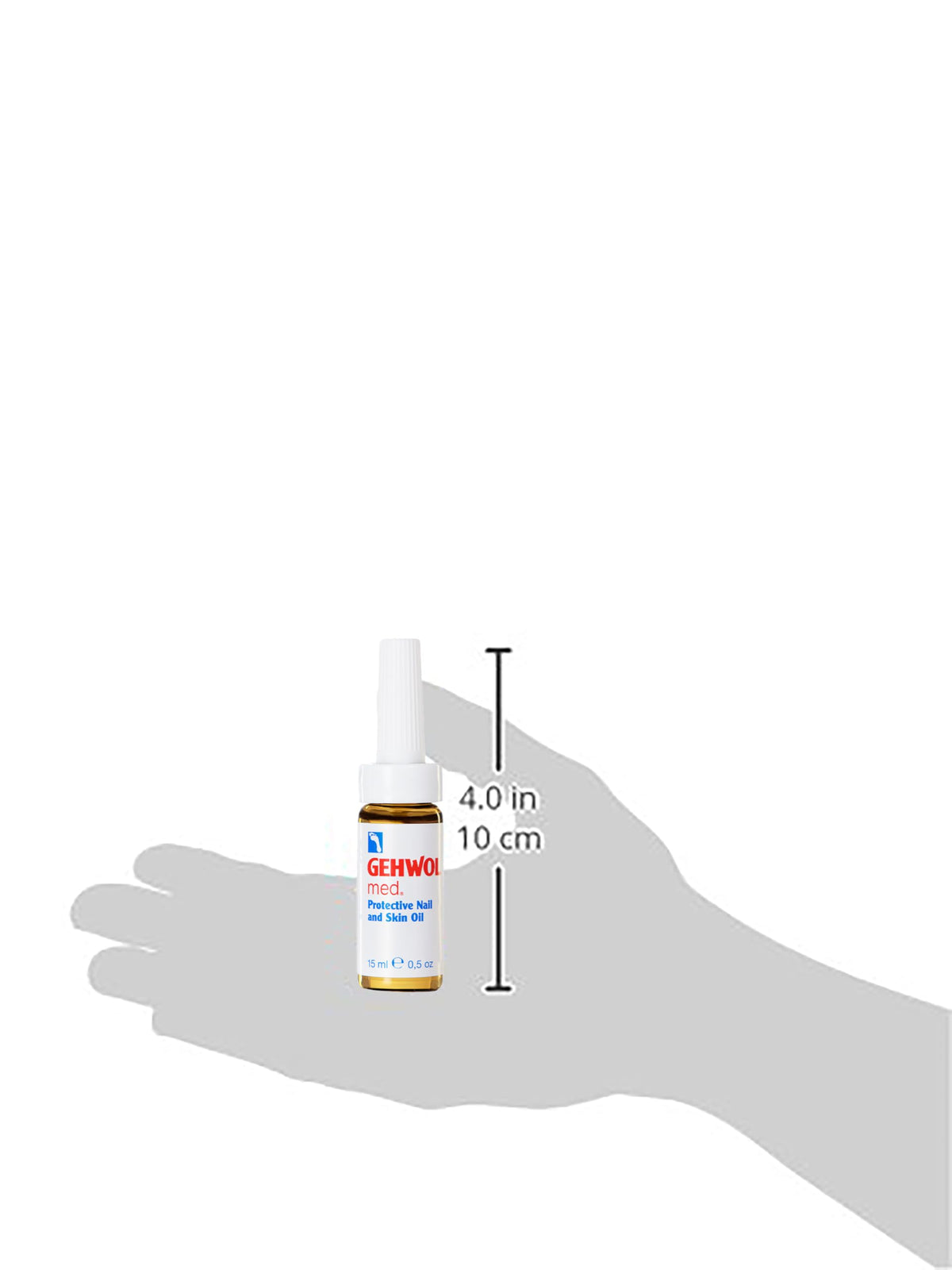 GEHWOL close-up of oil application on cuticle demonstrating moisturizing benefit