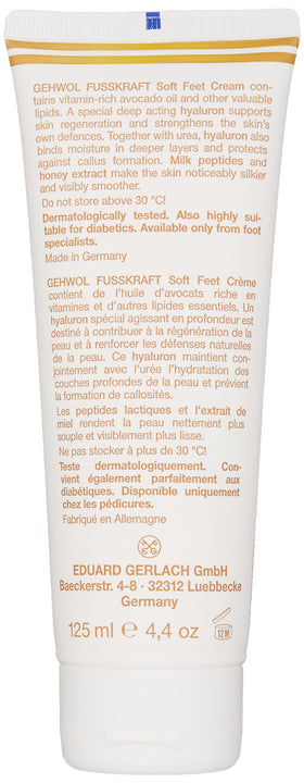 GEHWOL cream being massaged into foot to hydrate and refresh