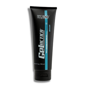 Gelactica front packaging showing 8 oz jar and branding benefits