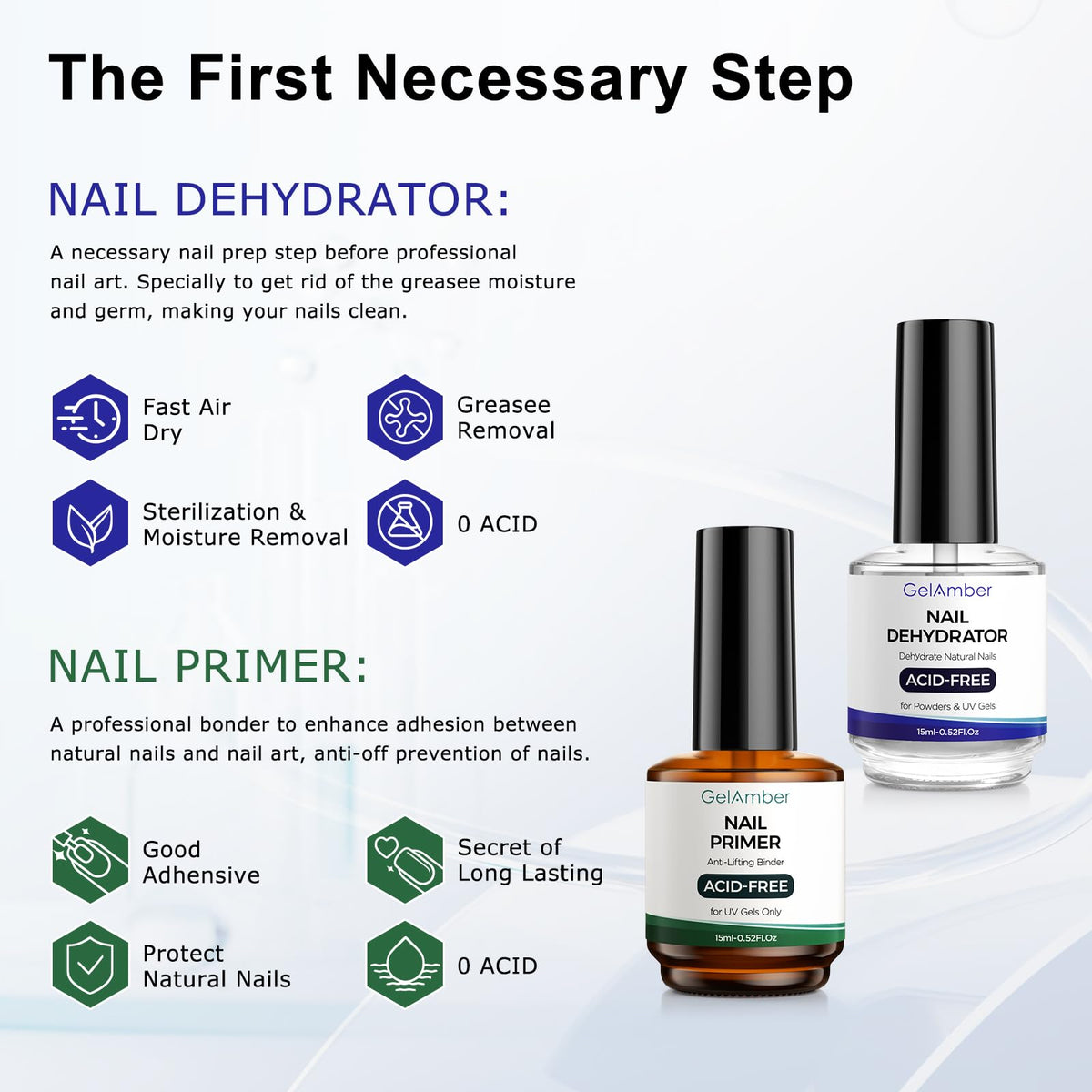 GELAMBER base and top coat brushstroke texture demonstrating smooth application and glossy finish