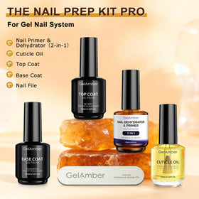 GELAMBER cuticle oil dropper applying oil to nail fold to restore moisture and softness