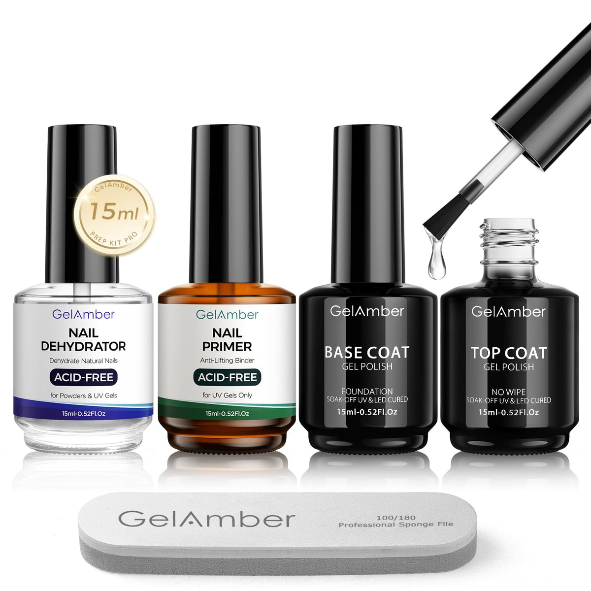GELAMBER front packaging showing the full 4-piece prep kit for easy identification and gifting