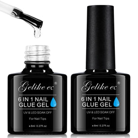 gelike ec front packaging showing dual gel bottles and label benefit