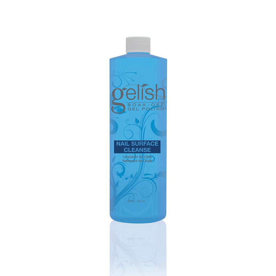 Gelish bottle front label showing size and product name for easy identification and storage