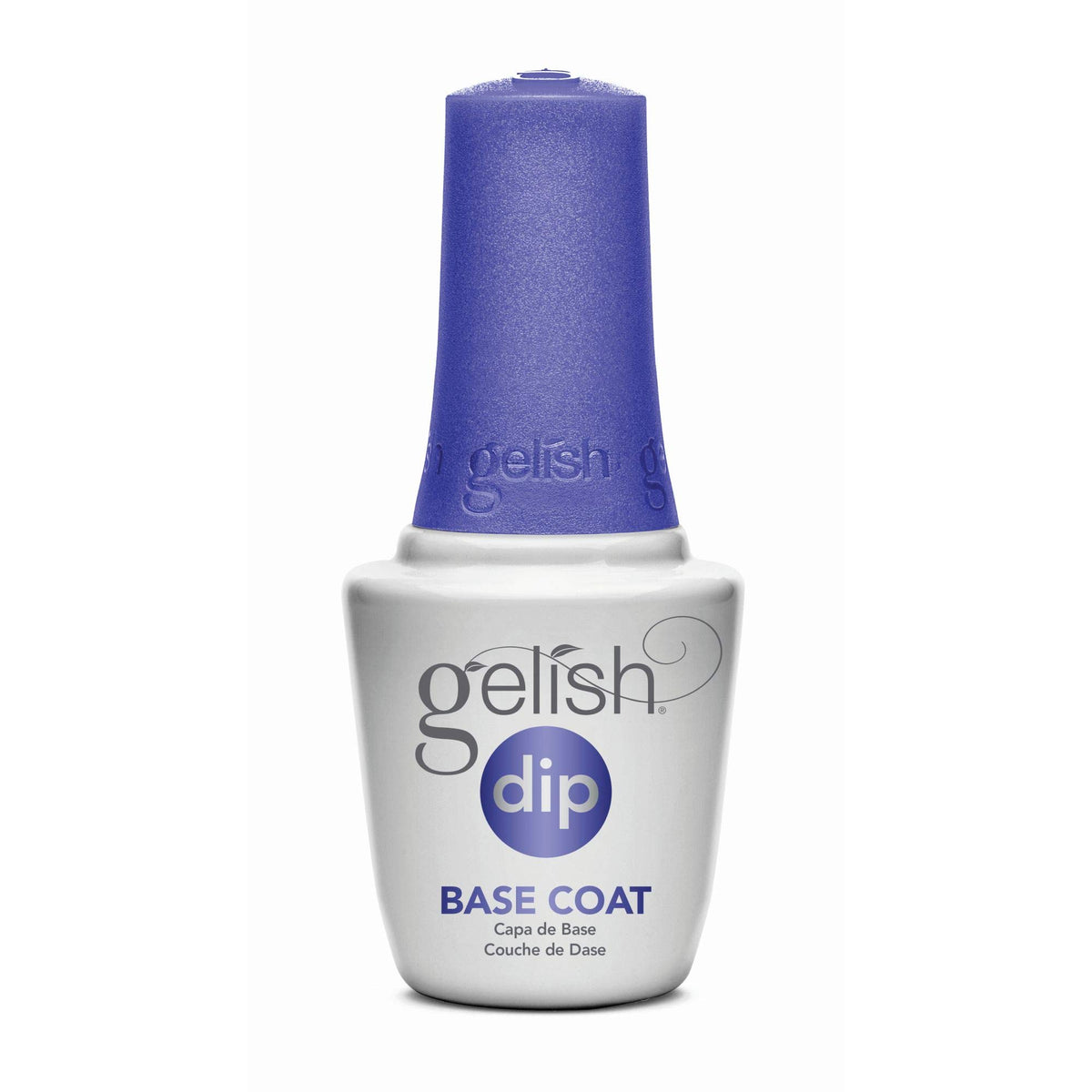 Gelish dip base front packaging showing bottle and label for easy identification and reliable foundation