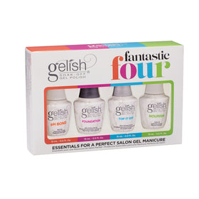 Gelish kit front packaging showing complete four-piece set for easy selection