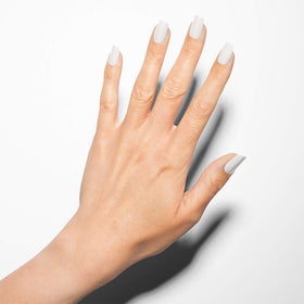 Gelish Sheek White used for precise French tip demonstrating clean lines