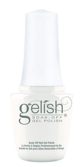 Gelish mini bottle front view showing Sheek White and professional finish
