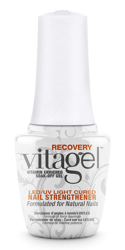 Gelish MINI Vitagel Recovery front bottle showing compact travel size and clear label benefit