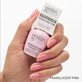 Gelish before-and-after nails demonstrating concealed flaws and strengthened look