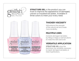 Gelish gel being soaked off in acetone, gentle removal benefit
