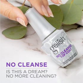Gelish brush applying smooth stroke demonstrating even coverage benefit