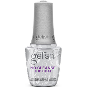 Gelish front bottle showing label and glossy finish benefit