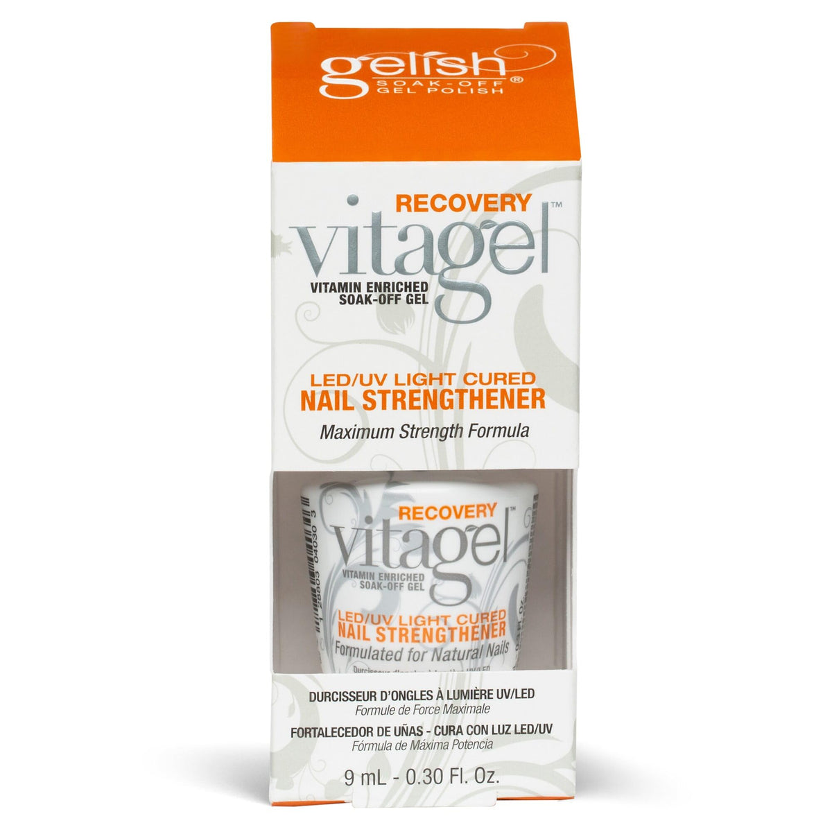 Gelish Vitagel Recovery texture closeup highlighting smooth vitamin‑infused formula for strengthening