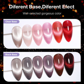 GELLAKTIK cat eye stroke on nail showing shimmering stripe and salon finish