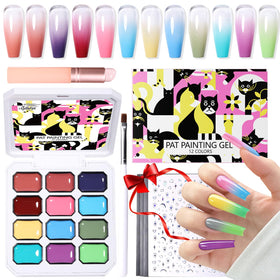 GELLAKTIK front kit layout showing all 12 colors and tools for easy selection