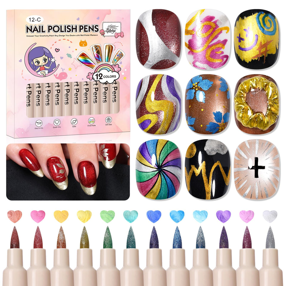GELLAKTIK front packaging showing full 12-color set and neat display benefits