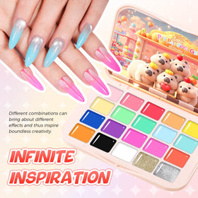 GELLAKTIK manicure station with kit in use for convenient at-home nail art