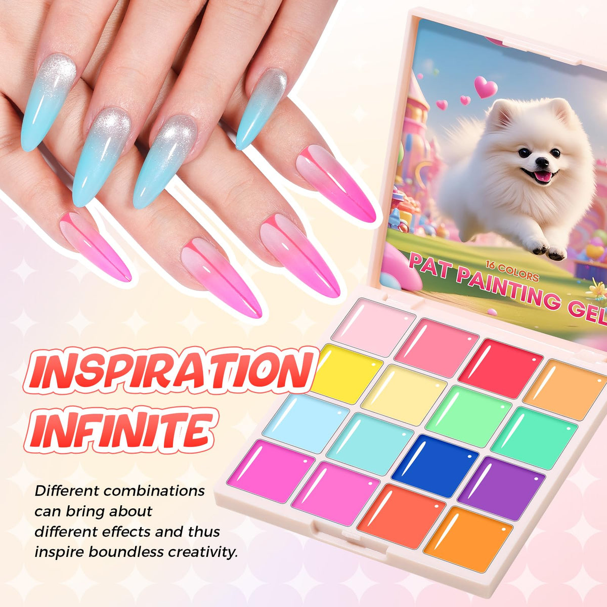 GELLAKTIK kit staged on a vanity for DIY nail art inspiration