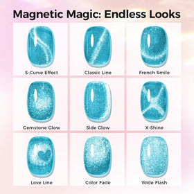 GELLAKTIK texture and shine macro showing dense magnetic shimmer