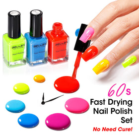 GELLEN 12 bottles flatlay displaying color range benefit: easy shade selection