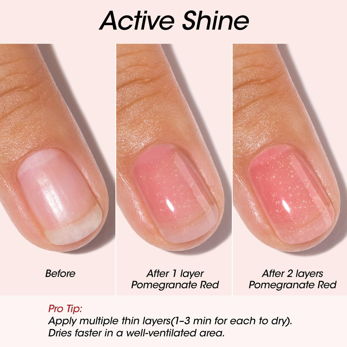 GELLEN application in hand demonstrating easy one-step strengthening