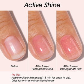 GELLEN application in hand demonstrating easy one-step strengthening