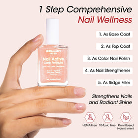 GELLEN brush applying a smooth stroke for even coverage and fast-dry benefit